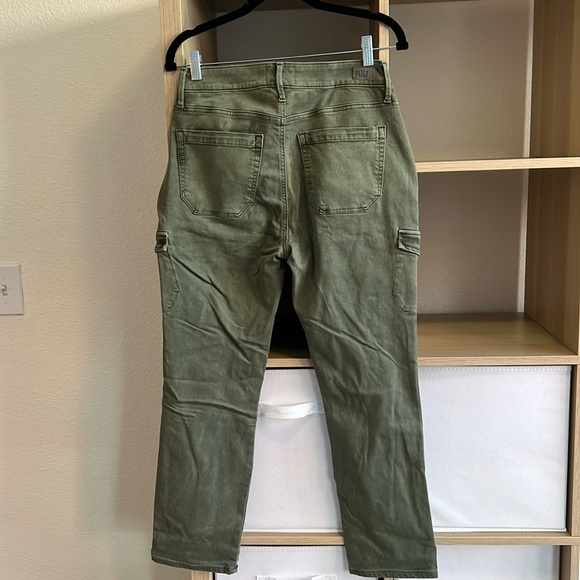 NWT Paige Jolie Petite Vintage Ivy Green Cargo Pants Size 28 - Picture 4 of 6